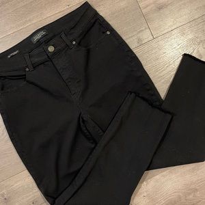 Talbots Black Slim Straight High Waist Jeans Size 6P